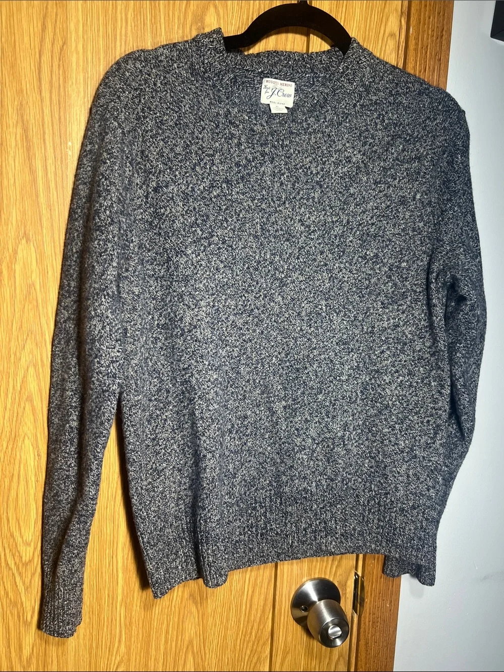 J. Crew Heathered Charcoal Crewneck Sweater